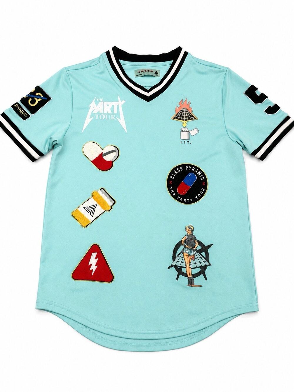 Black Pyramid The Party Tour 2017 Jersey Shirt Men’s Large